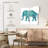 Brampt Boho Teal Elephant II