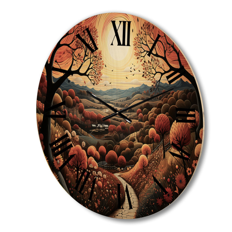 Horloge murale en bois, Grand