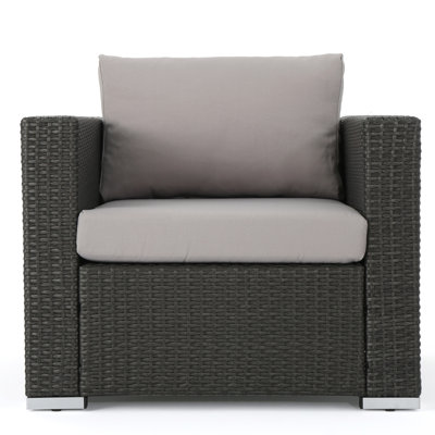SANTA ROSA CLUB CHAIR KD (GRY +ALU)