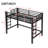 Twin Size Metal Loft Bed, Loft Bed with Easy Climbing Ladder and Guardrails for Bedroom-1388483996