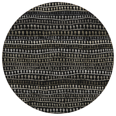 Malchow Washable Striped Indoor / Outdoor Rug