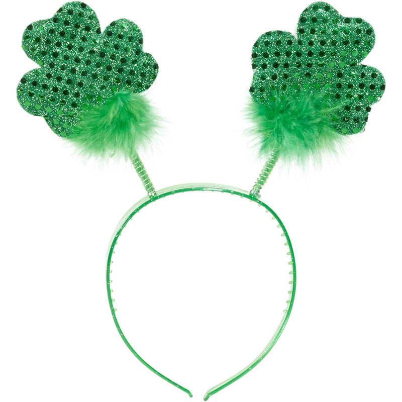 Décoration de fête et accessoires de fête pour la fête de la Saint-Patrick de PMU - trèfles à trèfles scintillants 3 / pqt