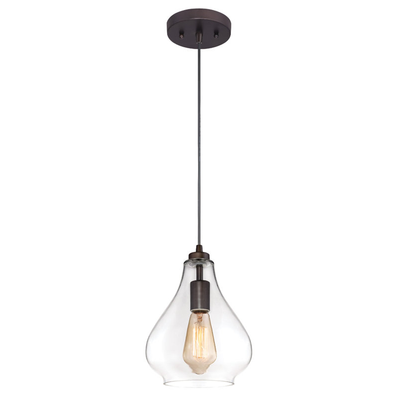 Luminaire suspendu simple 1 lumières Castorena