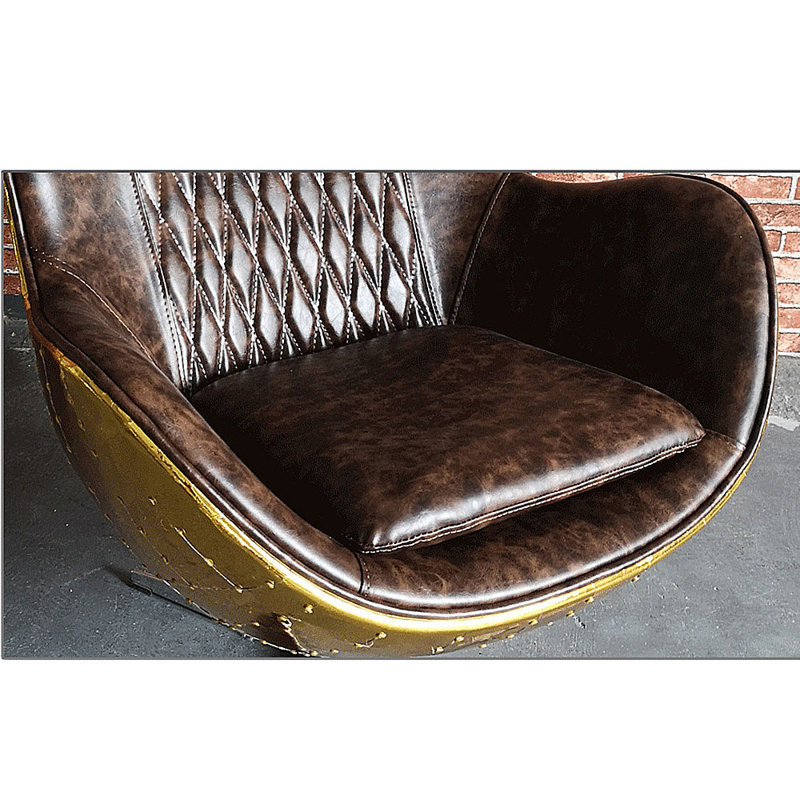 Harare Faux Leather Swivel Armchair