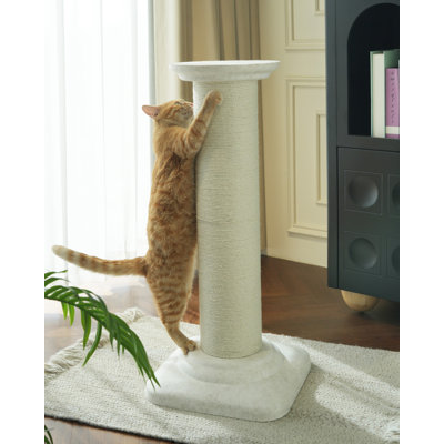 Poteau à griffer pour chat d'intérieur à colonne Fairela® - très grand griffoir pour chat en sisal avec grande base stable, protecteur de meuble et tour pour chat