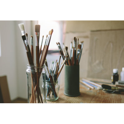 Artistic Brushes by Neda Krstic - Wrapped Canvas Print