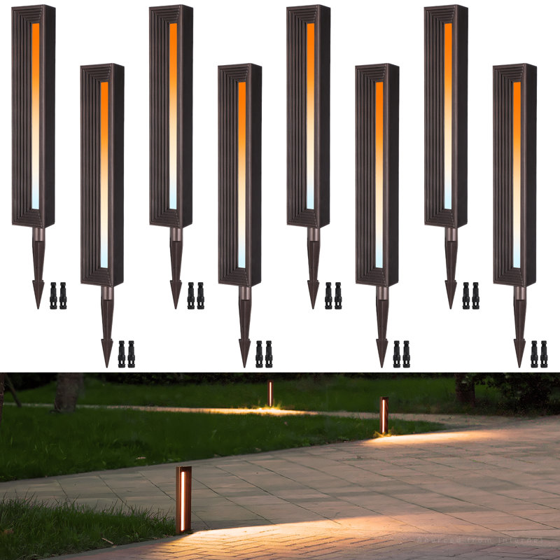 5Cct Low Voltage Led Path Lights, 7W Die-Cast Aluminum Landscape Lighting, Oil Rubbed Bronze
