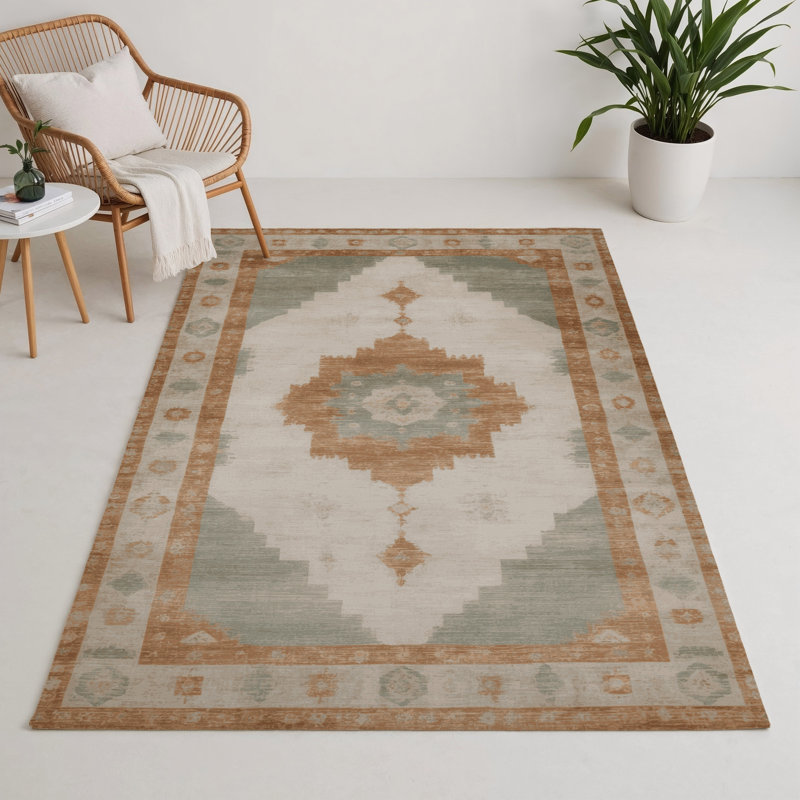 Tapis gris intérieur et extérieur surteint, Rectangle 5 pi x 7 pi