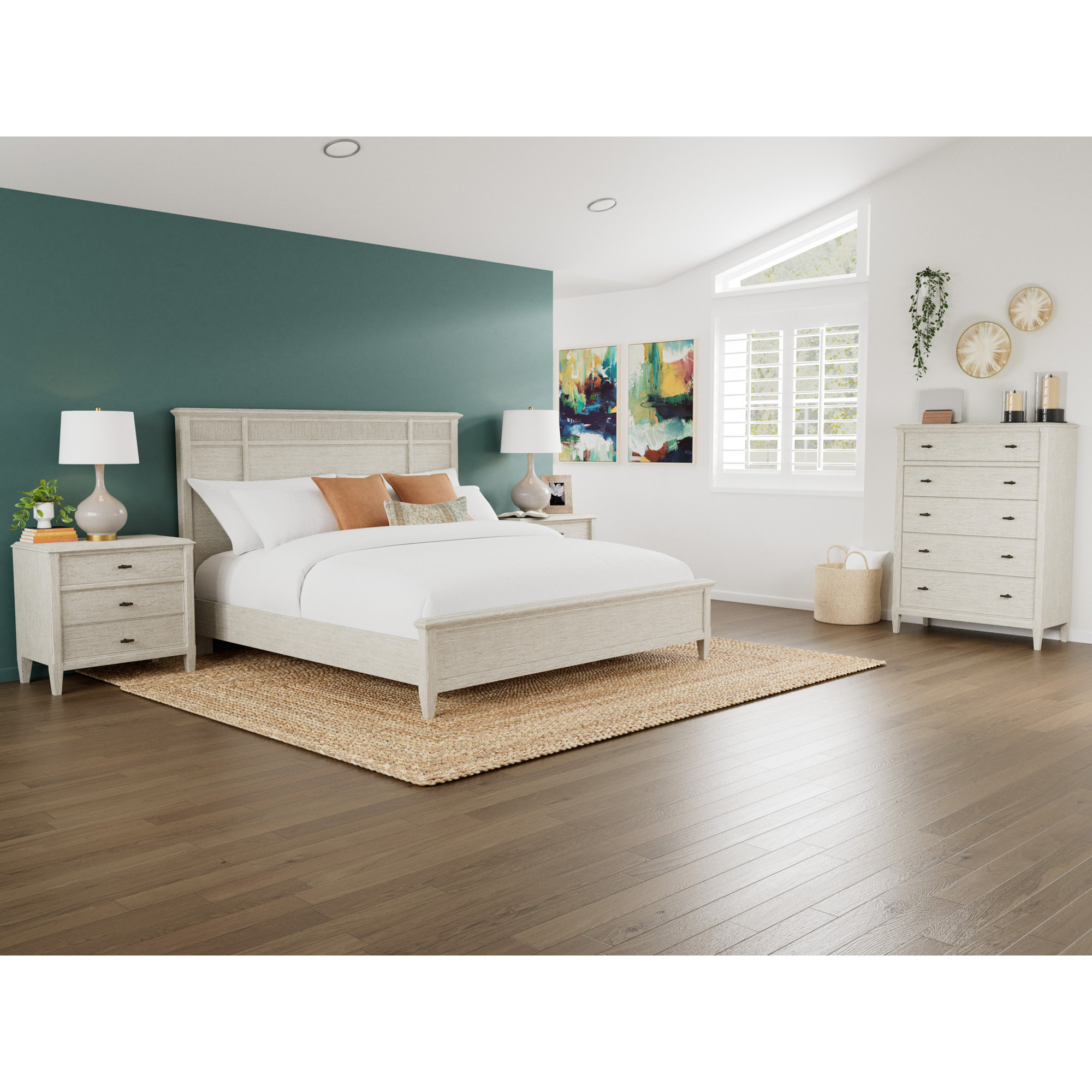 Carmella King Panel Bed, King