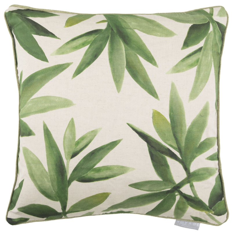Silverwood Cushion, Green/White