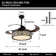 Geisi 42'' Ceiling Fan with LED Lights