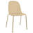 Walthall Stackable Dining Chairs - Set of 2 Modern Plastic Chairs with Sturdy Iron Legs - Space-Saving Side Chairs for Kitchen & Dining Room, Beige-1040231486