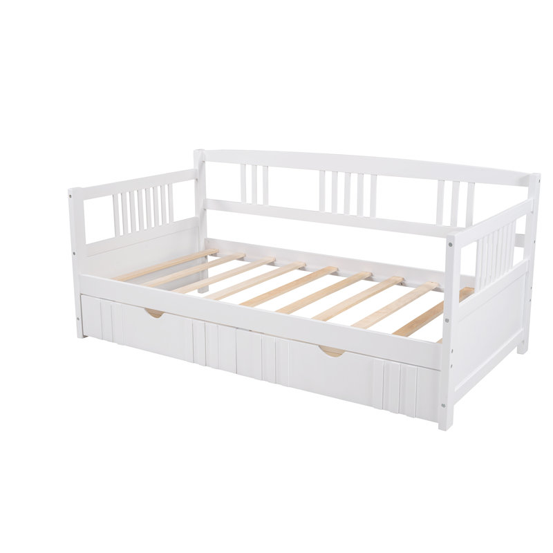 Belvia Daybed, Twin, White, 2 Drawers