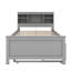 Lit plateforme avec tête de lit avec rangement, ports USB, lit gigogne simple et 3 tiroirs-310363638-310363639