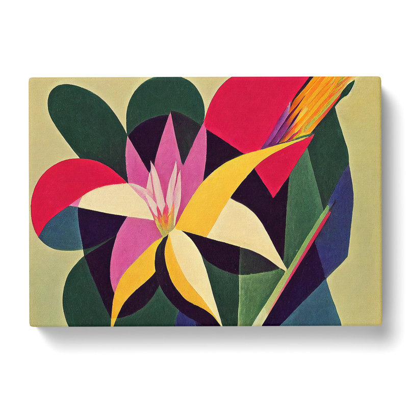 Bird Of Paradise Flower Abstract - Wrapped Canvas, 35cm H x 50cm W x 3cm D
