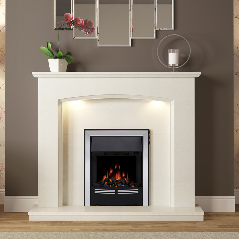 Vitesse 16" Inset Electric Fire, Chrome