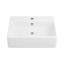 Lavabo de salle de bain mural rectangulaire en porcelaine vitreuse blanche avec trop-plein l 20 po x P 16 po Turner