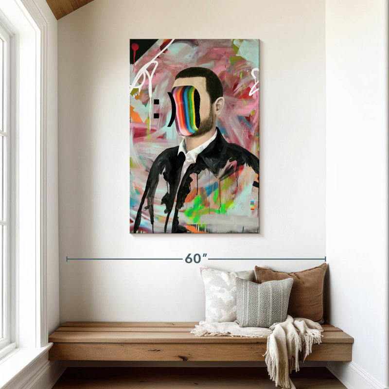 Leisha Smiley Face, 45" H x 30" W