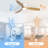 Shandi 52" 3 Blades Modern Intelligence flush mount ceiling fan with LED Lights,Remote Control-639990623