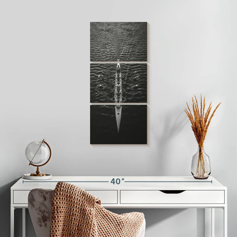 Rowing Team, 27" H x 12" W