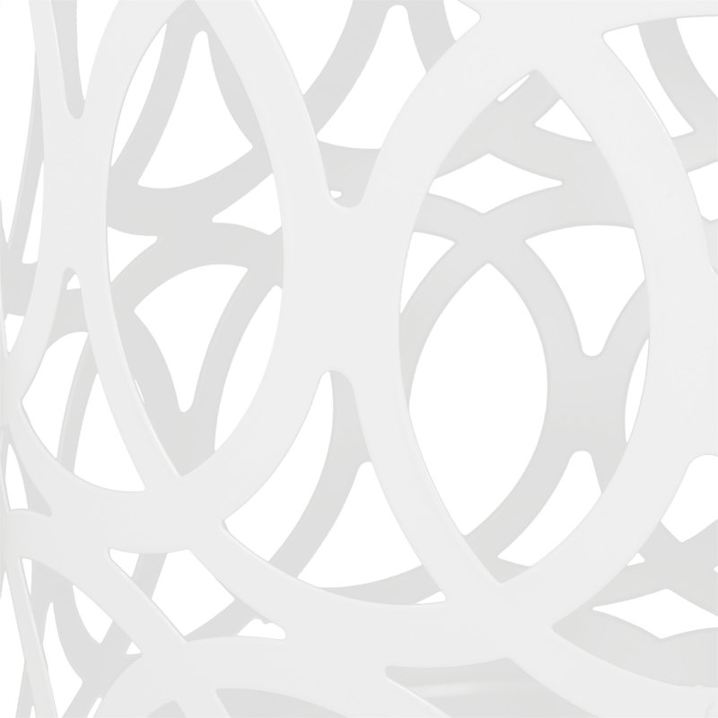 Outdoor Metal S/2 End Table, White