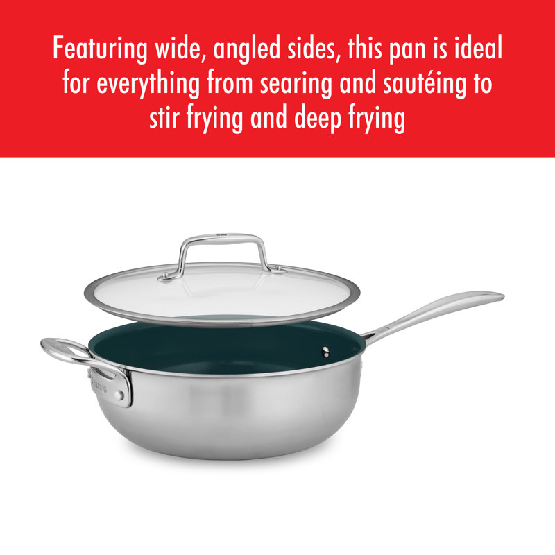 Zwilling Clad CFX 4.5-qt Stainless Steel Ceramic Nonstick Perfect Pan