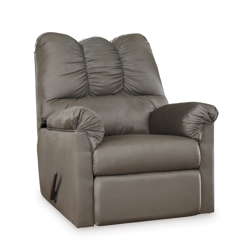 Darcy Upholstered Recliner, Cobblestone Polyester Blend