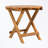 wooden patio table with sturdy legs