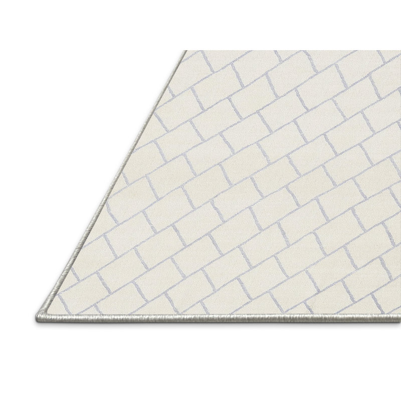 Surface beige contemporaine tapis, Rectangle 5 pi x 7 pi