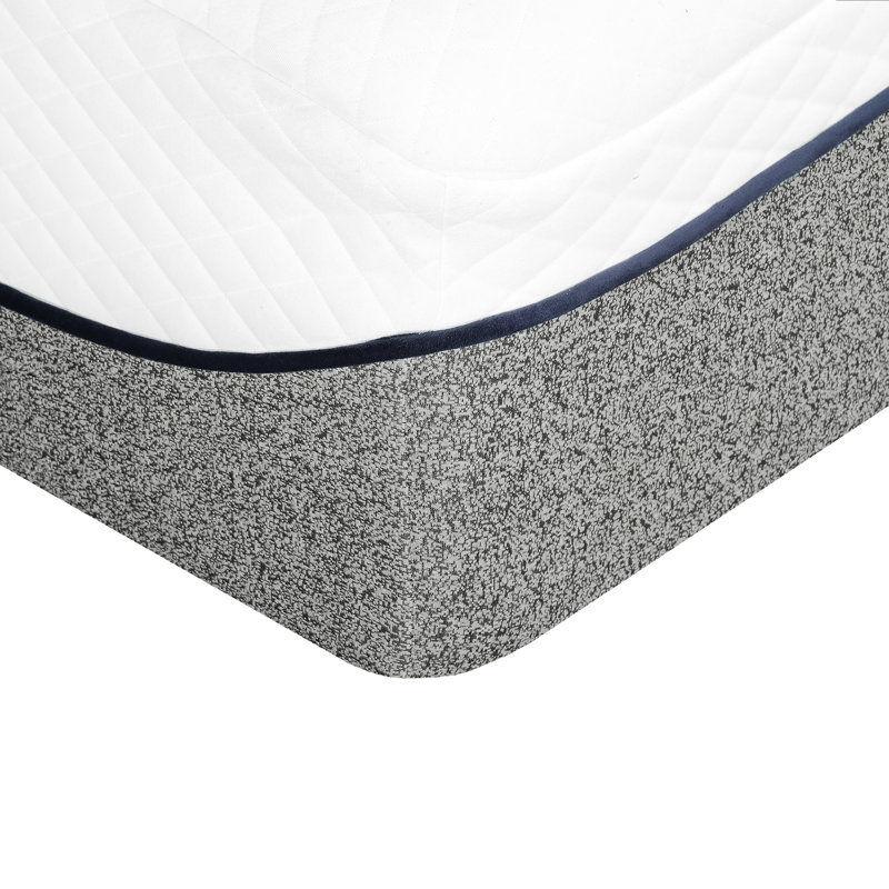 Très grand matelas en mousse viscoélastique très grand avec plateau moelleux très serré, mousse de 3 pouces et accouchement comprimé de taille moyenne pour lit double, 1 couche de réduction de mouvement, housse à double couche