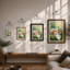 Cosy Cat On Chair Modern - Print-1789237323-1789237327