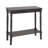 Minneiska Wood Slim Turned 1 Shelf Black Console Table-2094597679