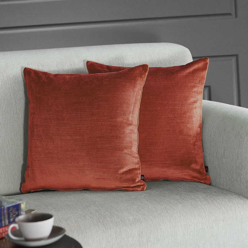 Casto Cotton Blend Pillow Cover, Fire