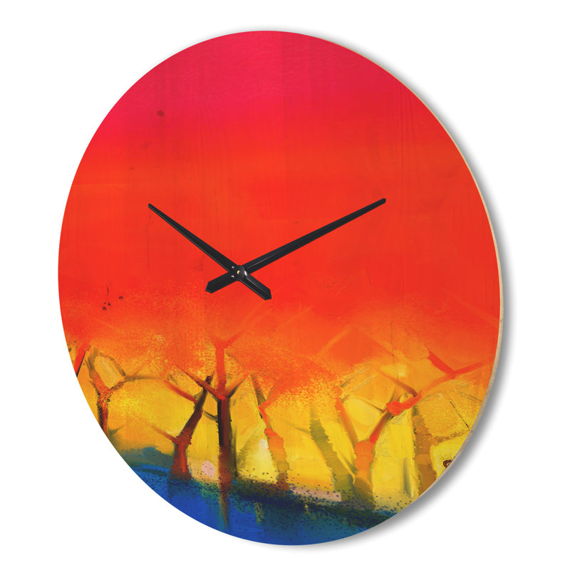 Horloge murale arbre et ciel, Très grand