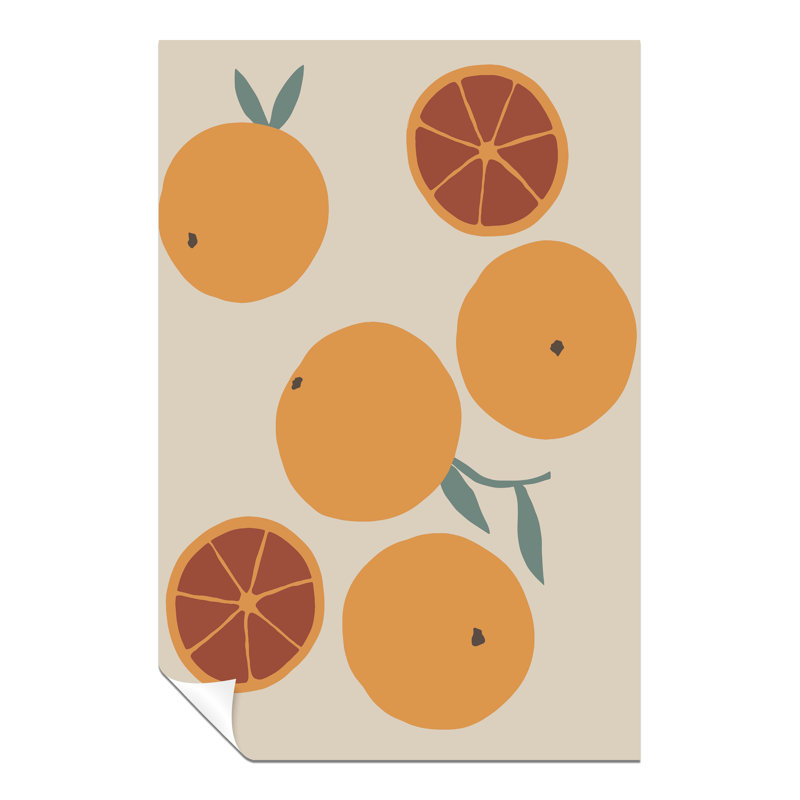 Oranges Graphic Illustration - No Frame Print, 31cm H x 20cm W