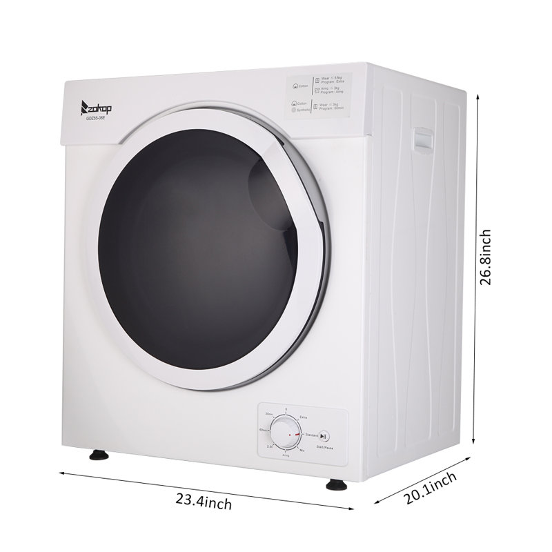 Ktaxon Pi. Sécheuse électrique à haute efficacité avec séchage à la vapeur en blanc