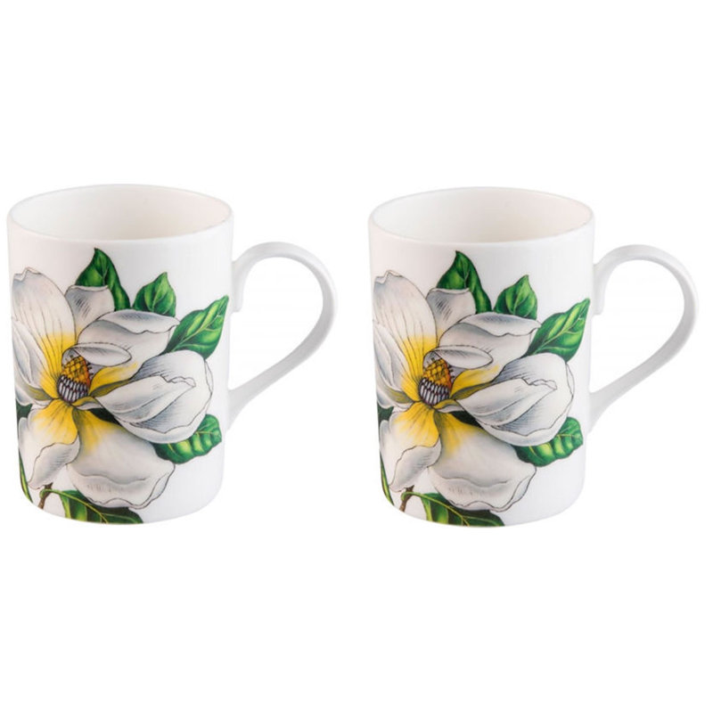 Grande tasse à café à café en porcelaine botanica & Cathleen