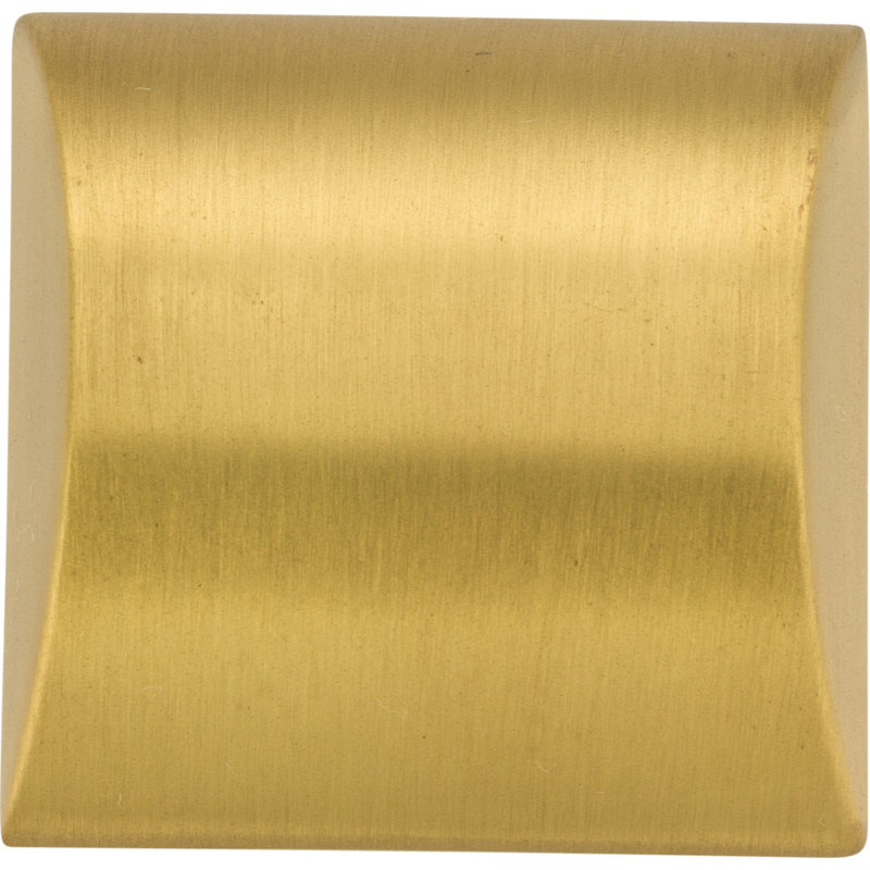 Roman Square Knob, Brushed Gold
