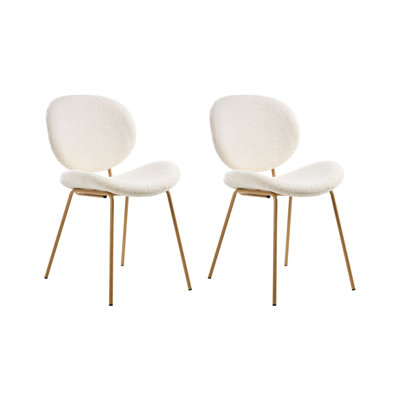 Luana 42cm H Polyester Upholstered Metal Upholstered Back Side Chair