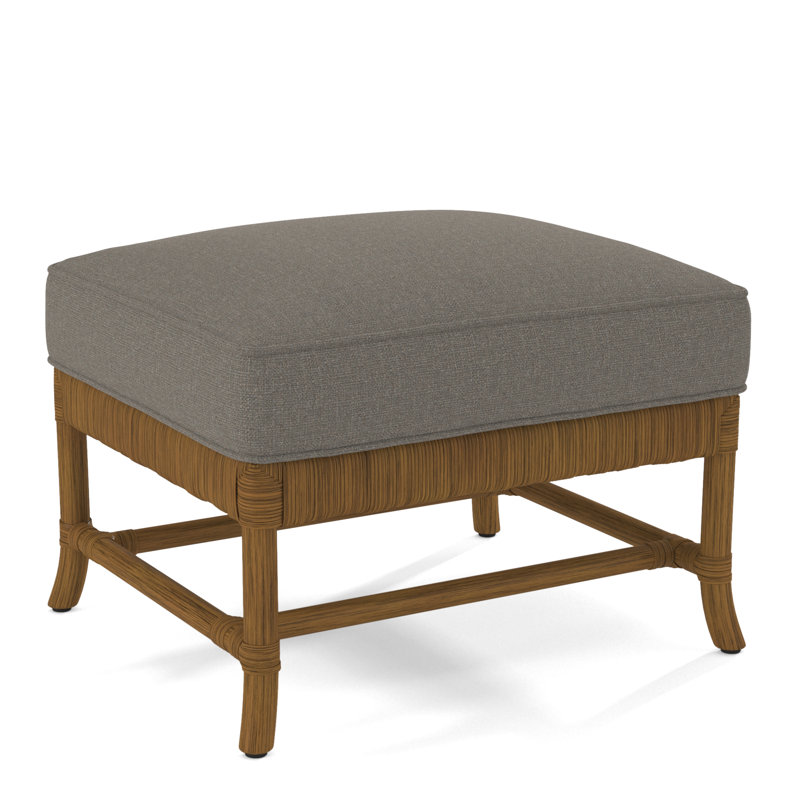 Lafayette Ottoman, Gray Sugar Performance; 0863-84, Sea Glass