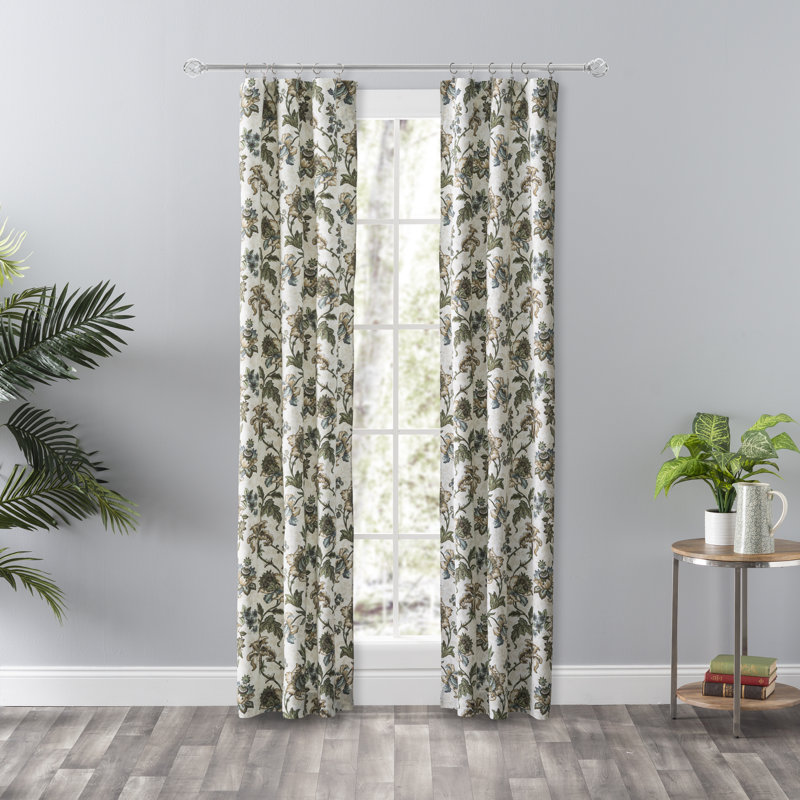 Paire de rideaux obscurcissant avec passe-tringle Tania, Bleu, 28 po x 84 po