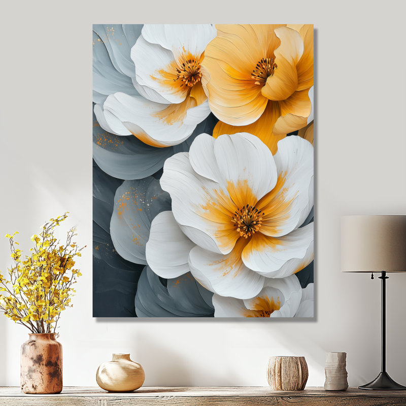 Beaman - Floral Canvas Art Print, H 20 po x l 12 po, Toile tendue, Ne s’applique pas