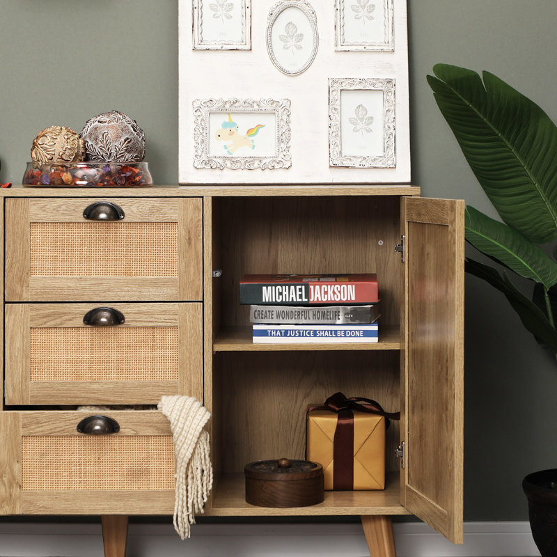 Ayssa 47.2'' Wide 2 Door And 3 Drawer Sideboard