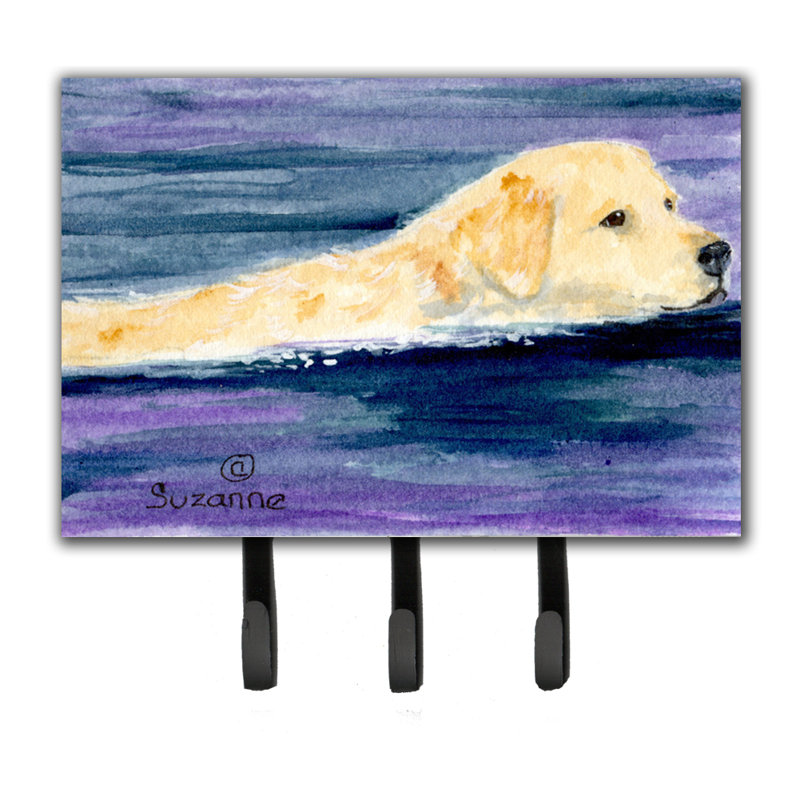 Porte-laisse et porte-clé golden retriever