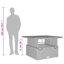 Englewood Square Metal Outdoor Coffee Table , cm W cm D-222891392-222891393
