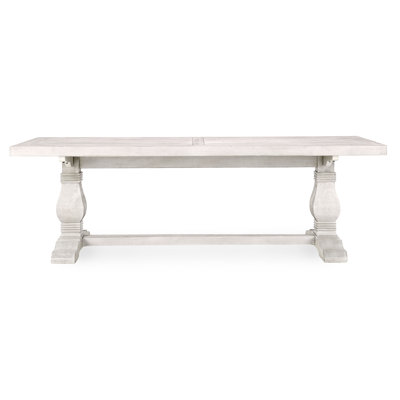 Caleb 94" Dining Table Distressed Ivory
