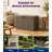 45 Gal (170L) Weatherproof Resin Deck Storage Box, Woodgrain Effect, Easy Assembly-128895143