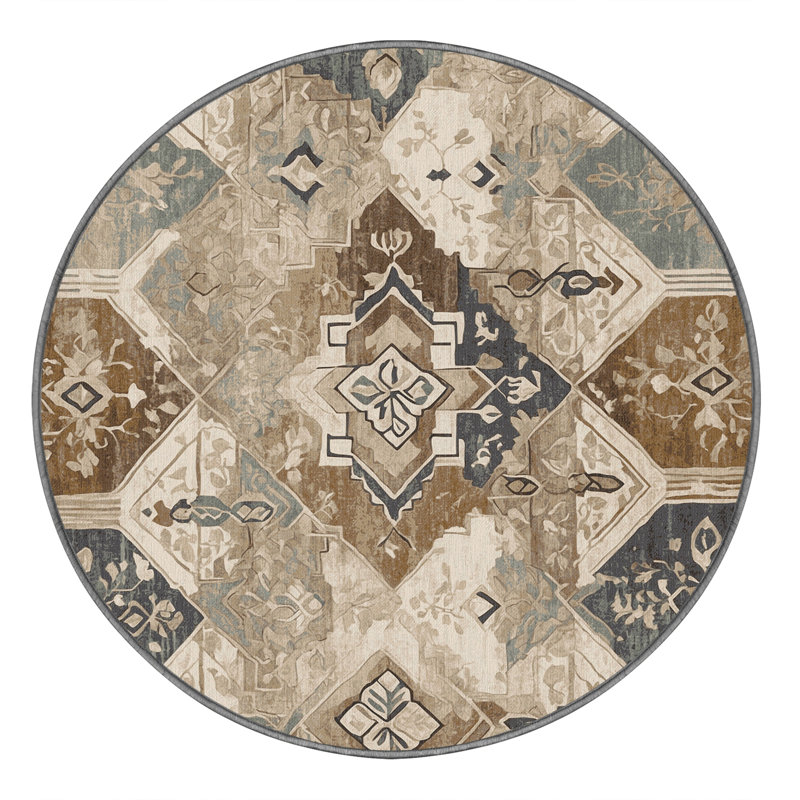 Majestic Emblem Rug, Round 5'