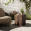 Oshan Outdoor Square Teak Side Table-1711731638