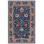 Tapis floral bleu / rouge en laine touffeté à la main Panayotis-1842147591